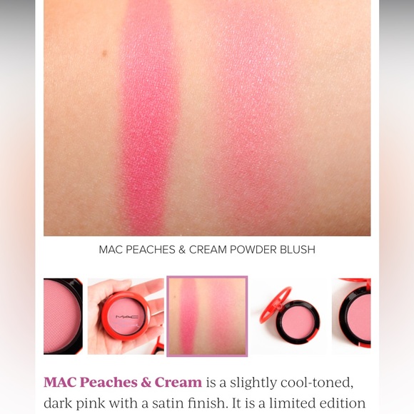 NIB Peaches & Cream Sharon Osbourne MAC Powder Blush - Picture 10 of 16